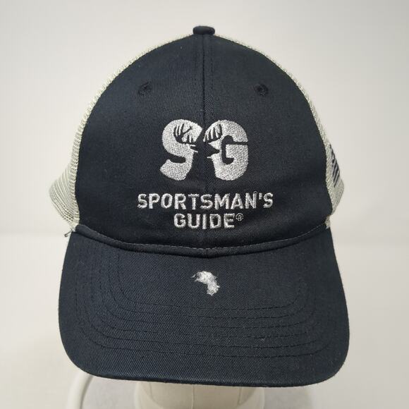 SG Sportsman's Guide Trucker Cap Black OS Adjustable Mesh Back Outdoor Cap - Picture 2 of 9